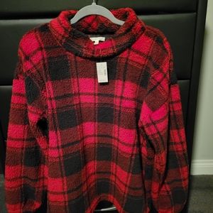 Womens Buffalo Plaid Fleece XL